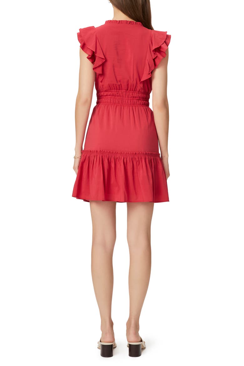 Muriel Cap Sleeve Minidress, Alternate, color, STRAWBJAM