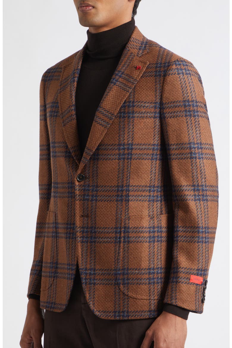 Check Donegal Tweed Sport Coat, Alternate, color, OPEN BROWN 430