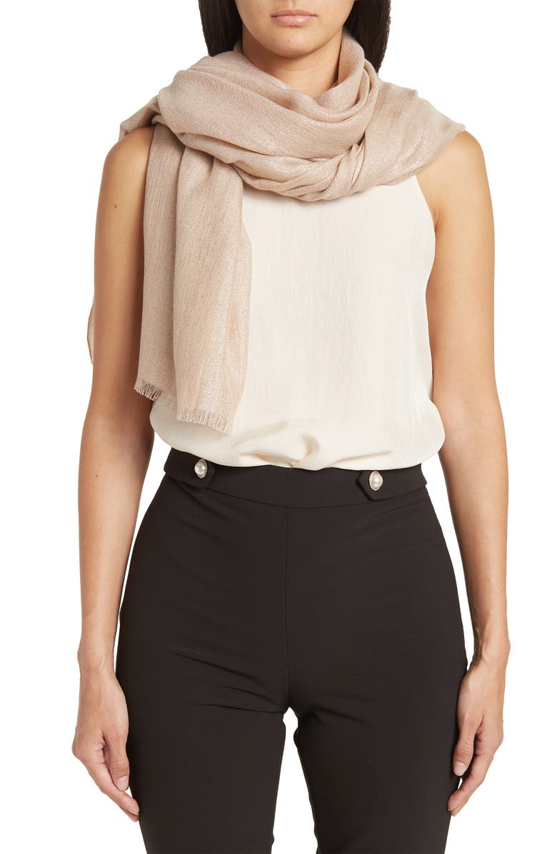 Brunello Cucinelli Iridescent Scarf, Main, color, 