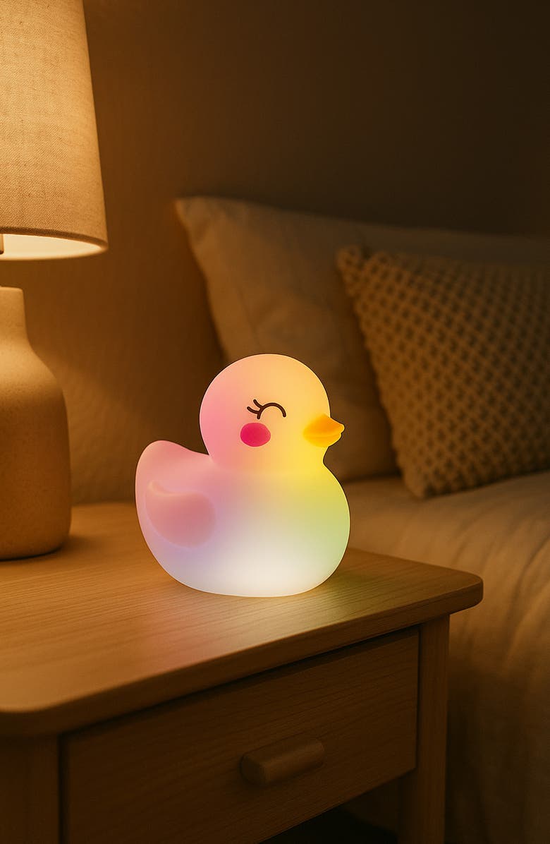 Innovibe Duck Squishy Desk Lamp, Alternate, color, White Yellow