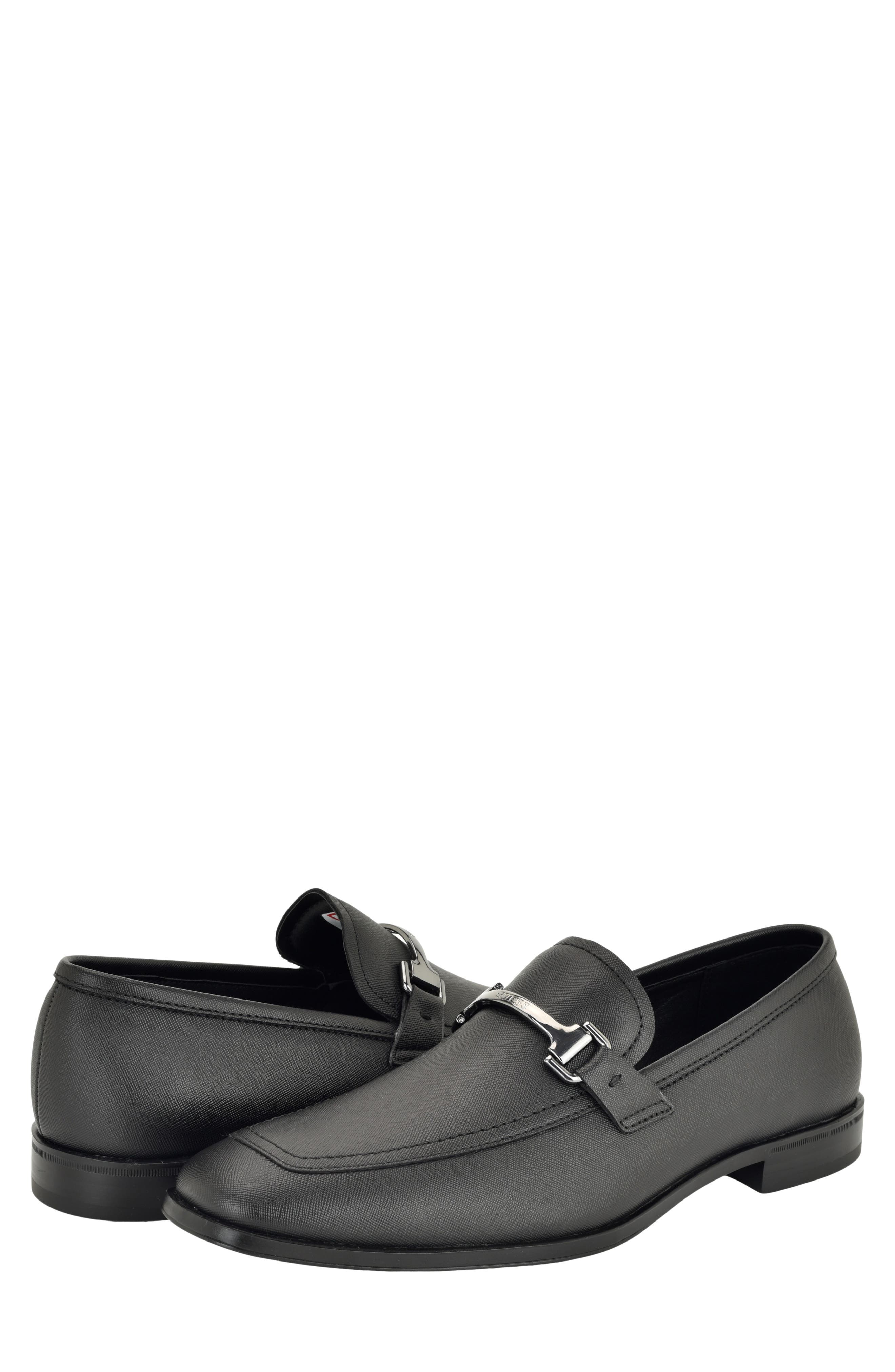 Hikken Faux Leather Loafer, Alternate, color, BLACK SAFFIANO