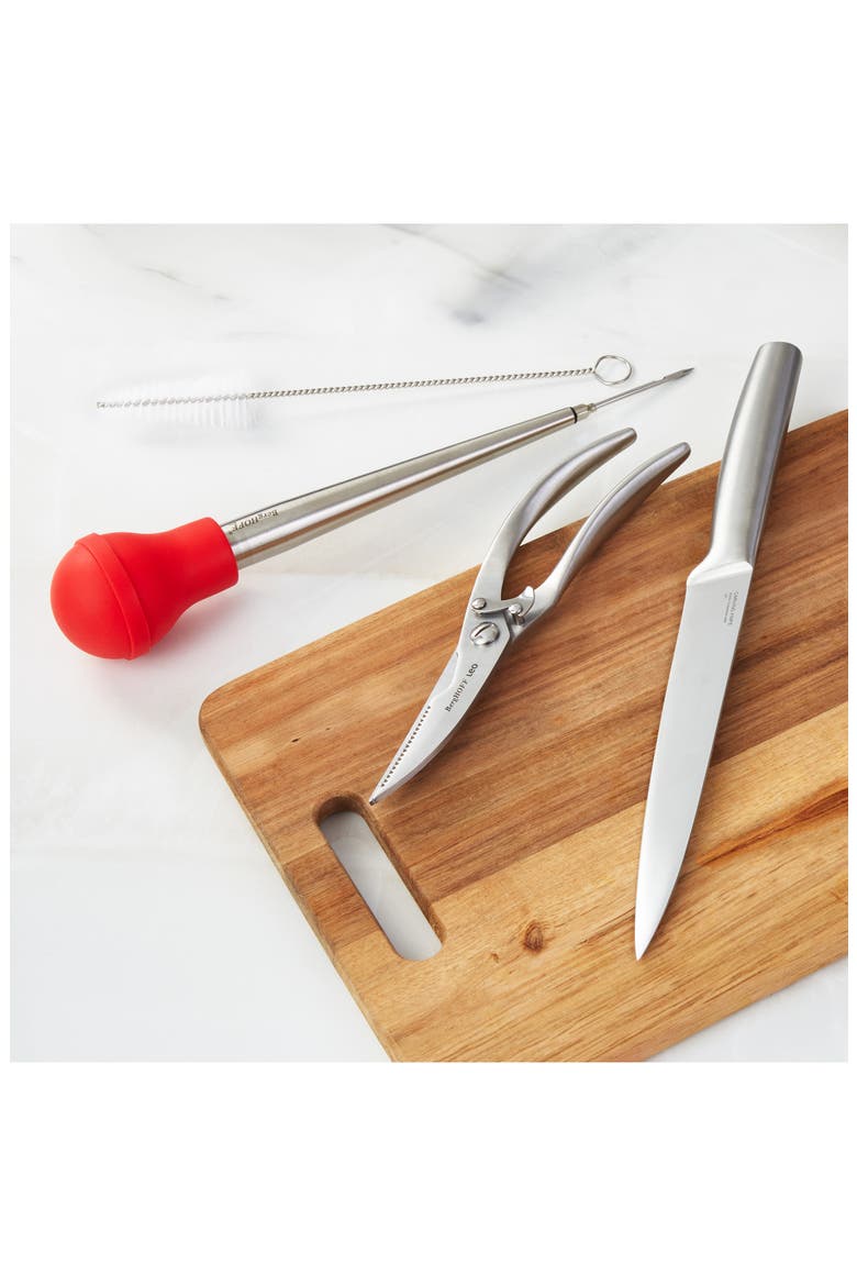 Leo Leg 5-Piece Turkey Carving Set, Alternate, color, SILVER MULTI