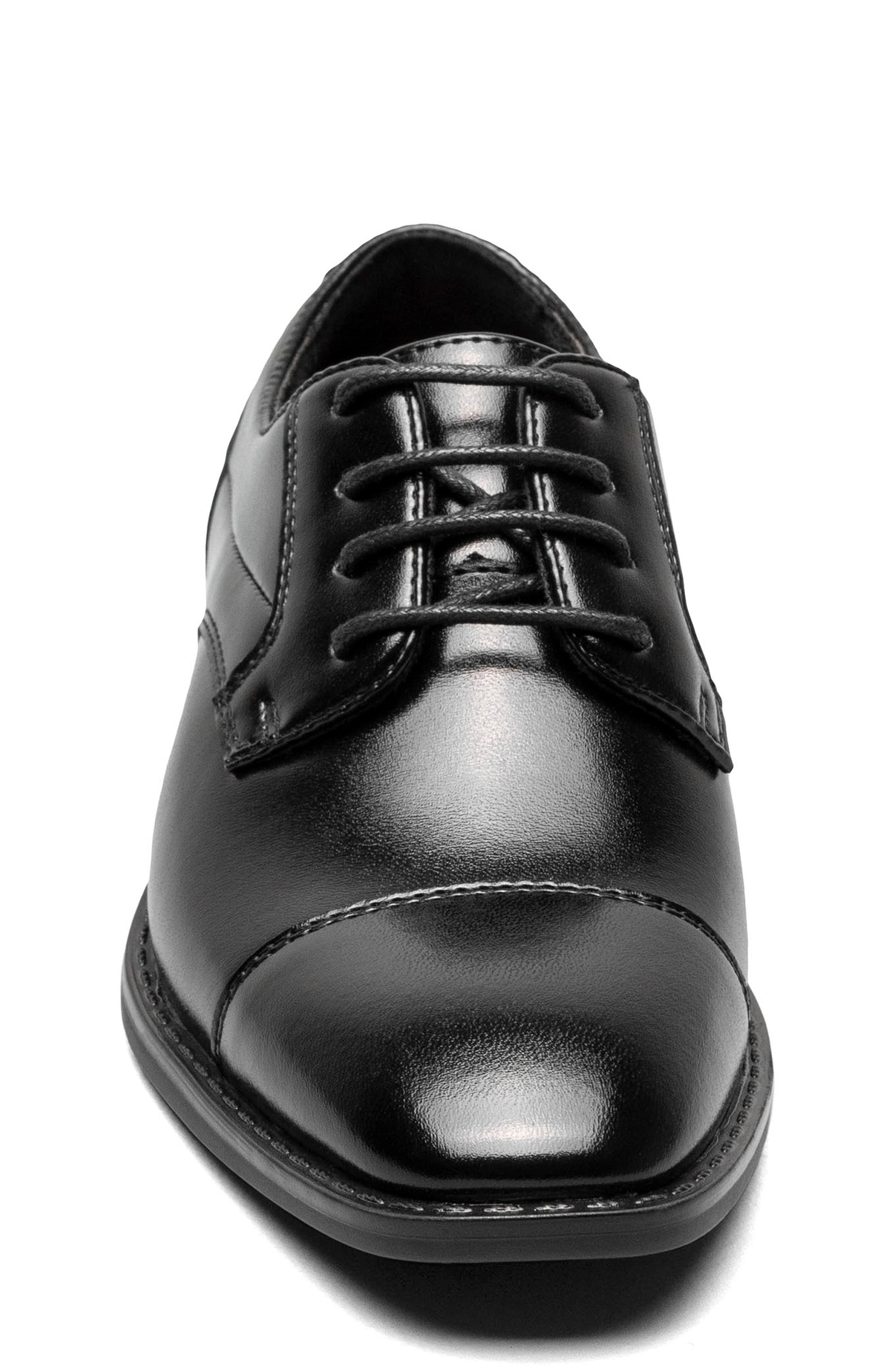Stacy Adams Kids' Kallum Cap Toe Derby, Alternate, color, Black