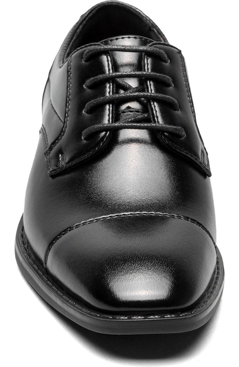 Stacy Adams Kids' Kallum Cap Toe Derby, Alternate, color, Black