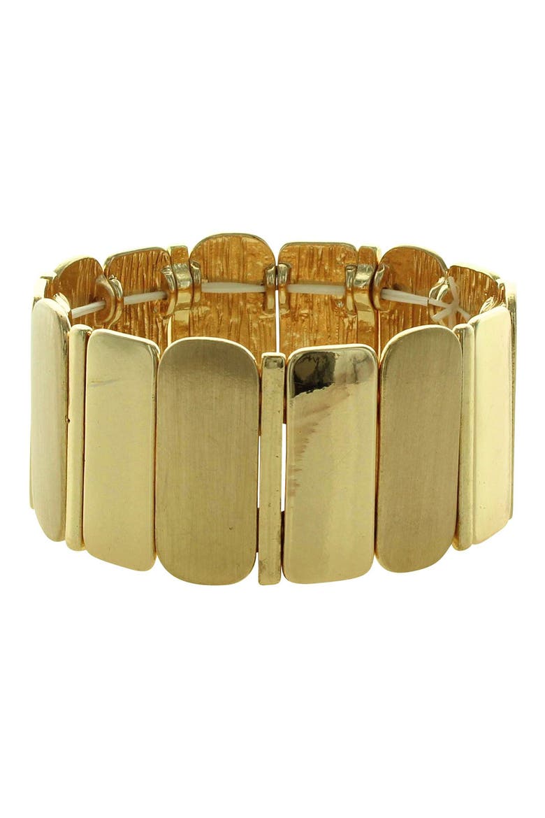 Fine Lines Stretch Bracelet, Main, color, GOLD