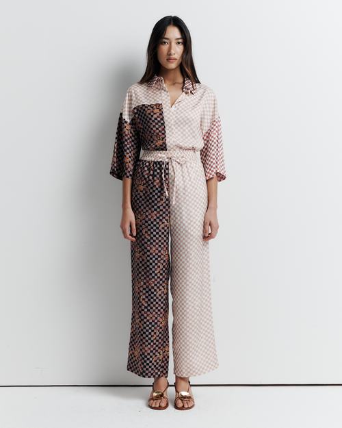 Romy June Pant Collaboration With Phoebe Willis In Neutral
