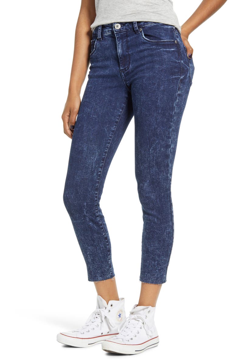 STS Blue Ellie High Rise Raw Hem Skinny Jeans, Main, color,