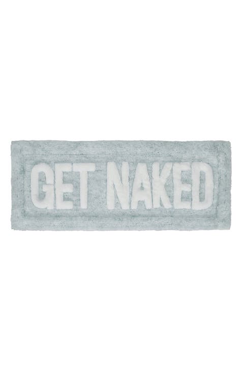 Get Naked Statement Bath Rug