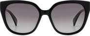 rag & bone 56mm Gradient Polarized Square Sunglasses