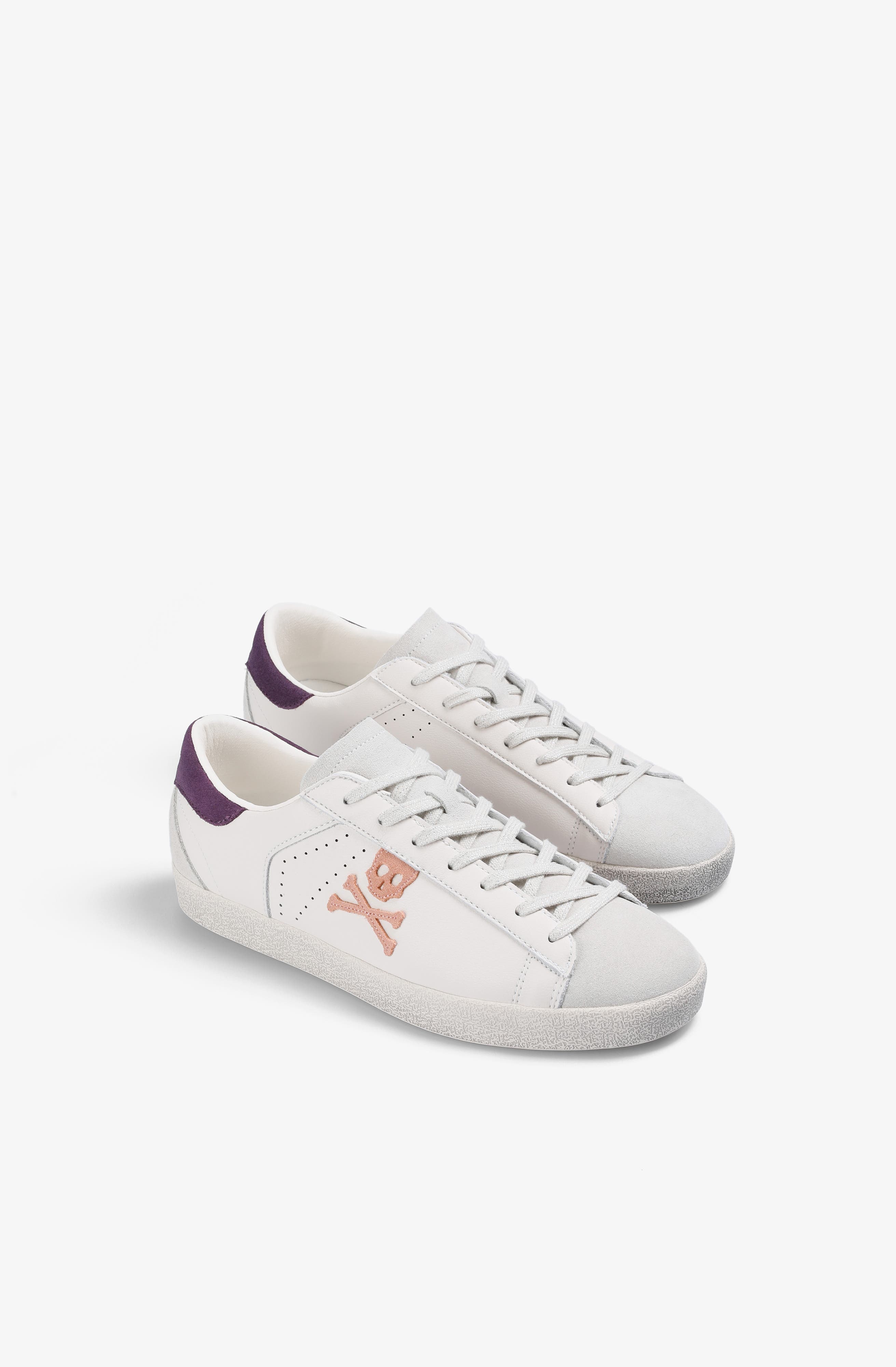Scalpers Embroidered Side Skull Henry Sneakers (Women) | Nordstrom