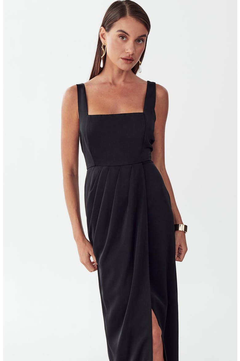 Akron Maxi Dress, Alternate, color, Black