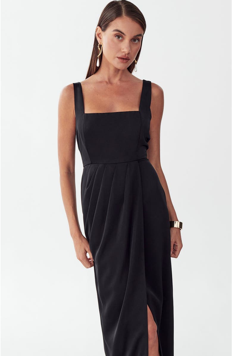WILLA Akron Maxi Dress, Alternate, color, Black