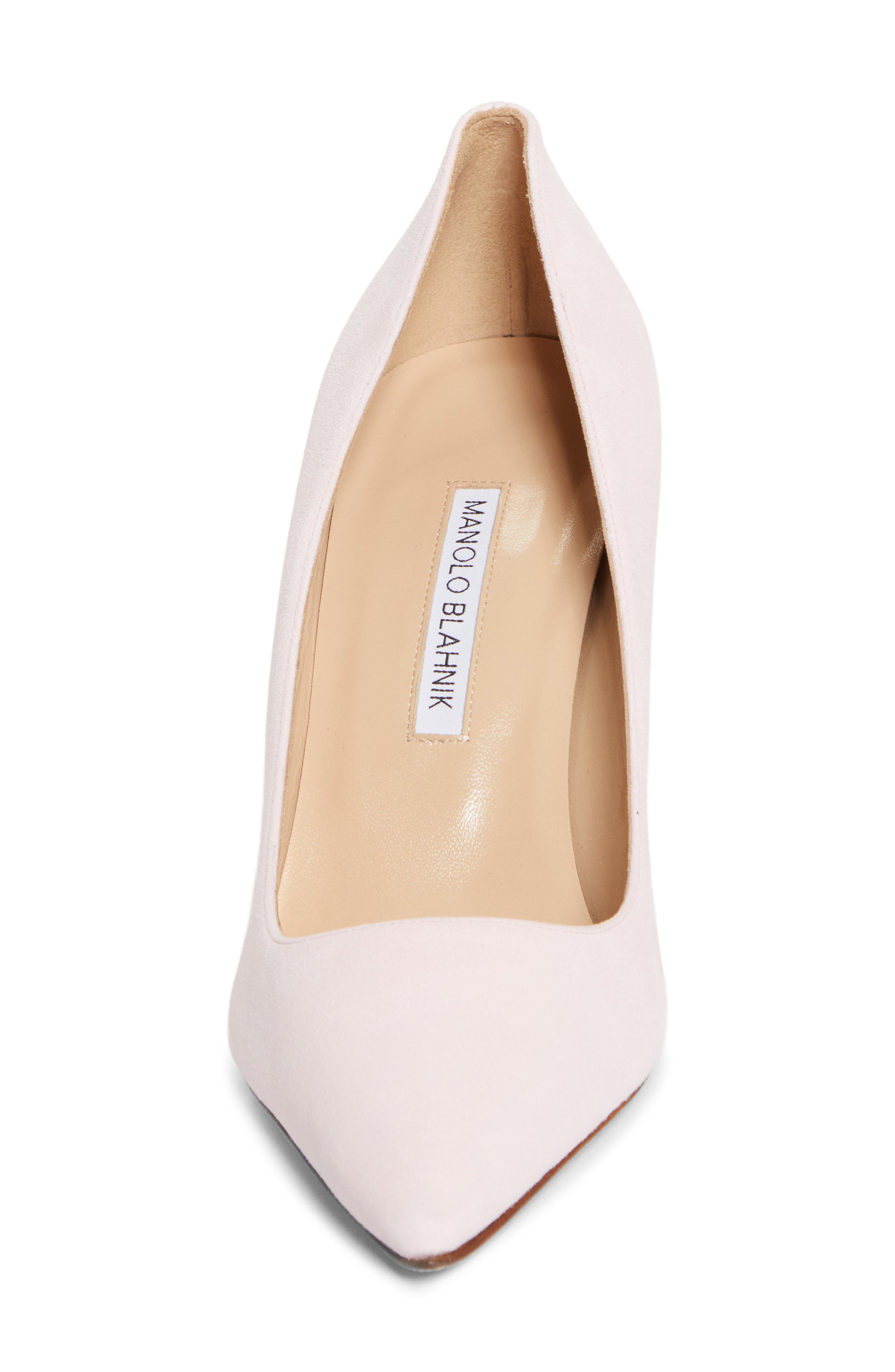 Manolo Blahnik BB Pointed Toe Pump, Alternate, color, Light Pink