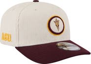 New Era Men's New Era Cream/Maroon Arizona State Sun Devils Loyal Corduroy 9SEVENTY Adjustable Hat
