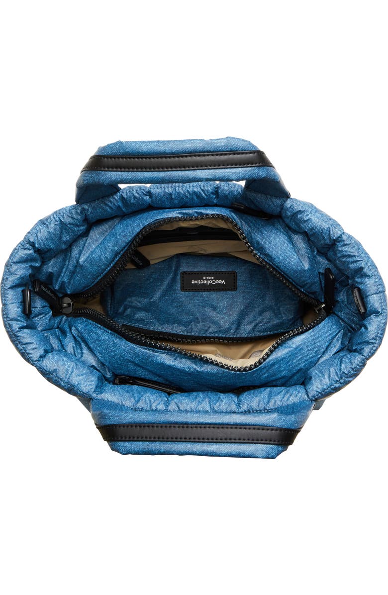 VeeCollective Small Porter Water Repellent Quilted Tote, Alternate, color, Denim