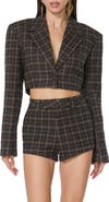 AFRM Plaid Crop Jacket