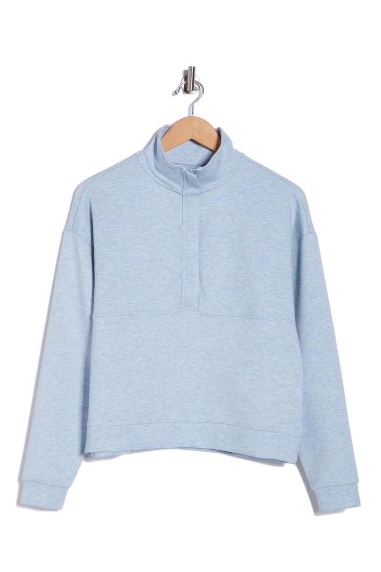 Skyline Scuba Knit Half Zip Sweatshirt, Alternate, color, HEATHER THUNDERSTORM