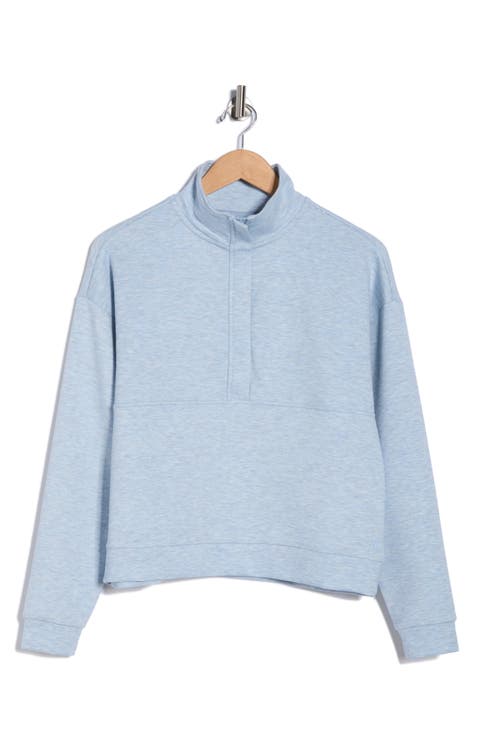 Skyline Scuba Knit Half Zip Sweatshirt