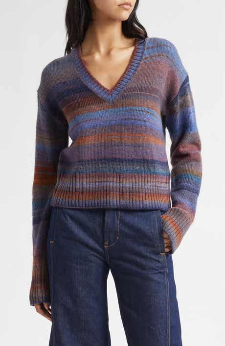 Veronica Beard Diora Stripe Wool Blend Sweater