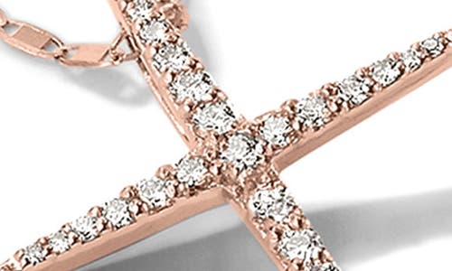 Lana Diamond Pointed Cross Necklace In Gold