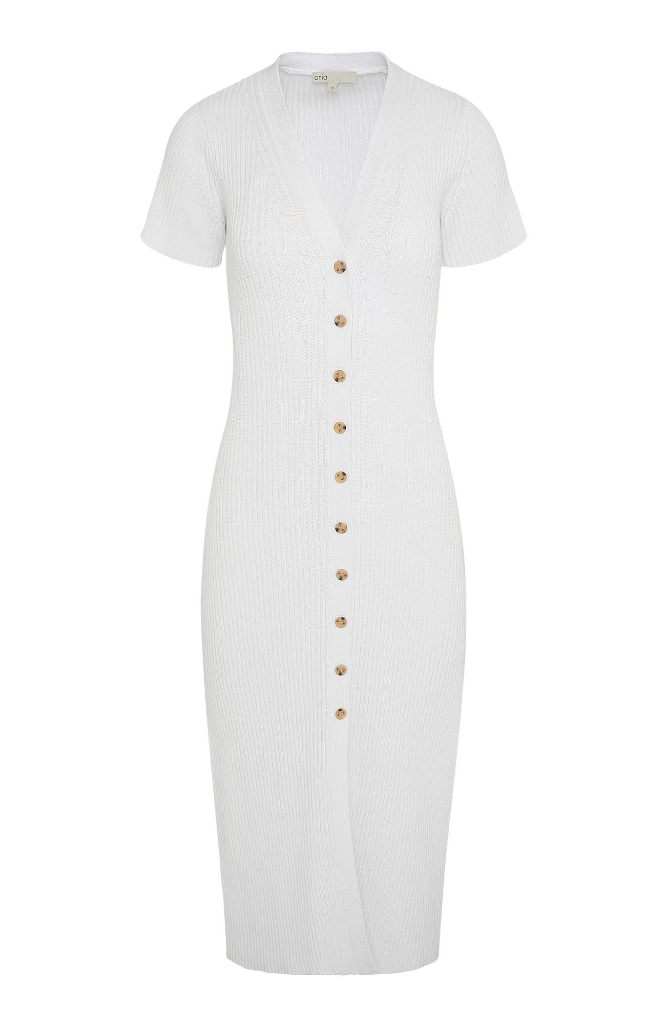 V-Neck Button Front Dress - image 2