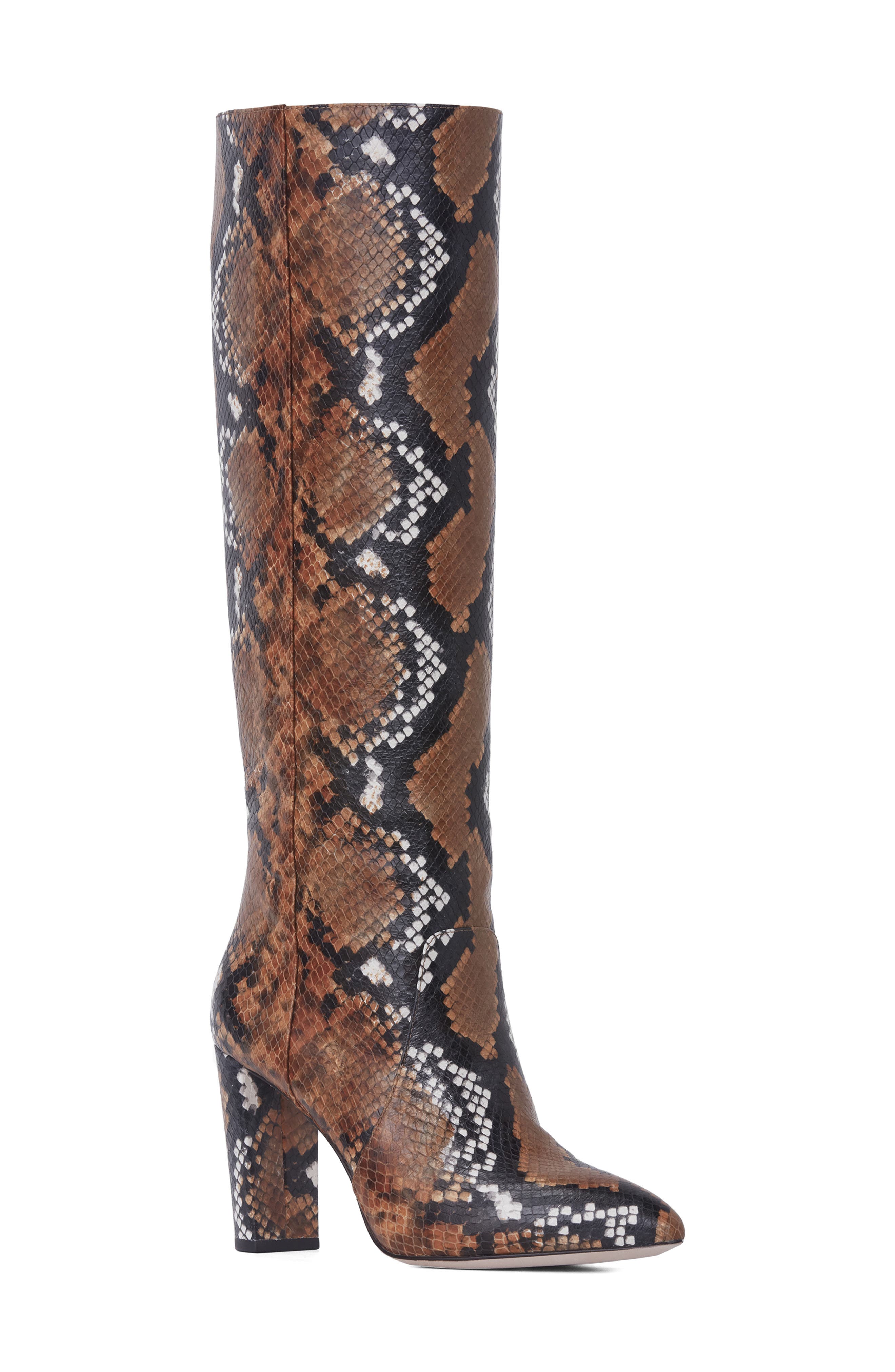 Carmen Knee High Boot, Main, color, ORANGE MULTI