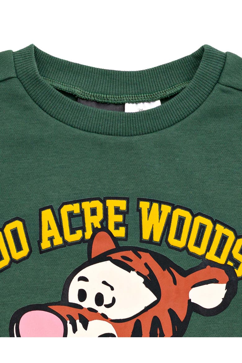 Winnie the Pooh Fleece Sweatshirt and Pants Set, Alternate, color, Tigger Dark Green
