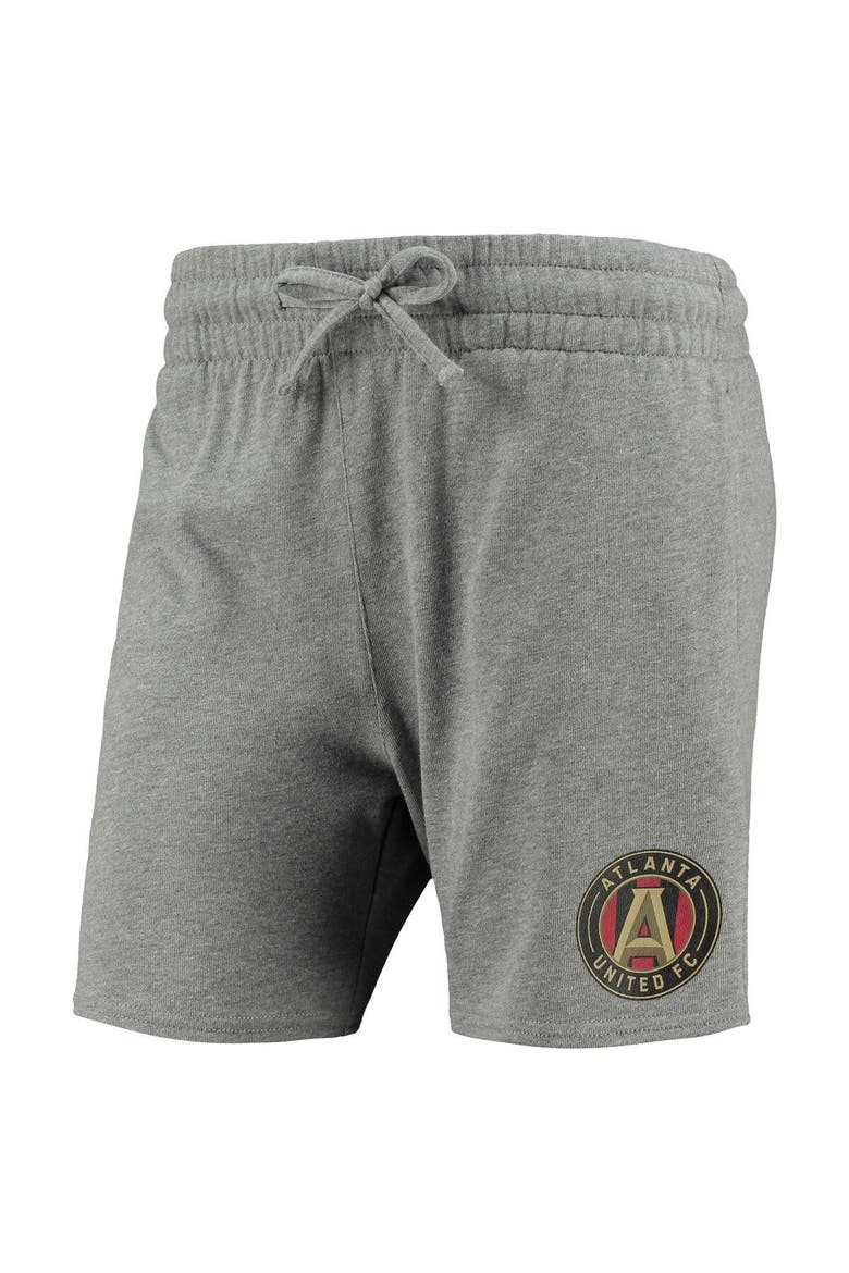 Women's Mitchell & Ness Heathered Gray Atlanta United FC Logo Shorts, Alternate, color, Heather Gray
