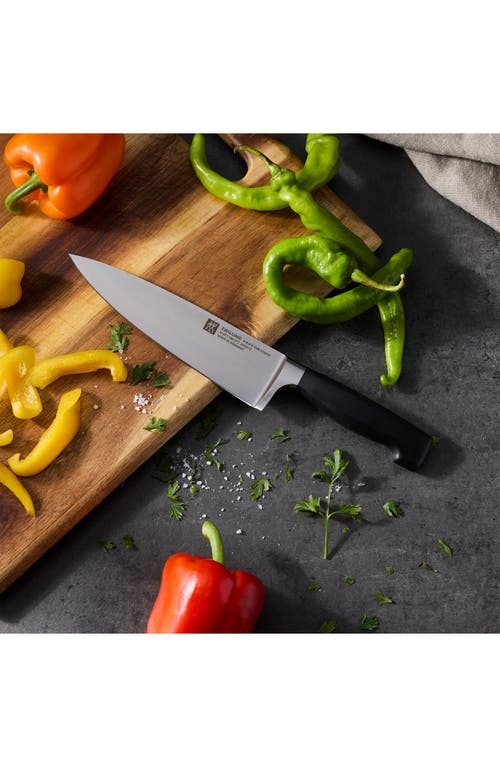 Zwilling Four Star 7-inch Chef Knife In Black