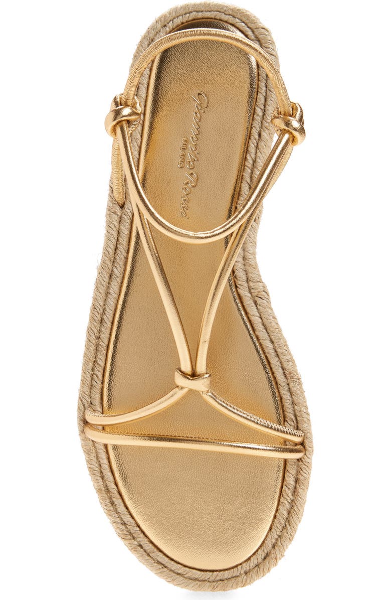 Gianvito Rossi Espadrille Cage Strap Flat Sandal, Alternate, color, Mekong Naturale