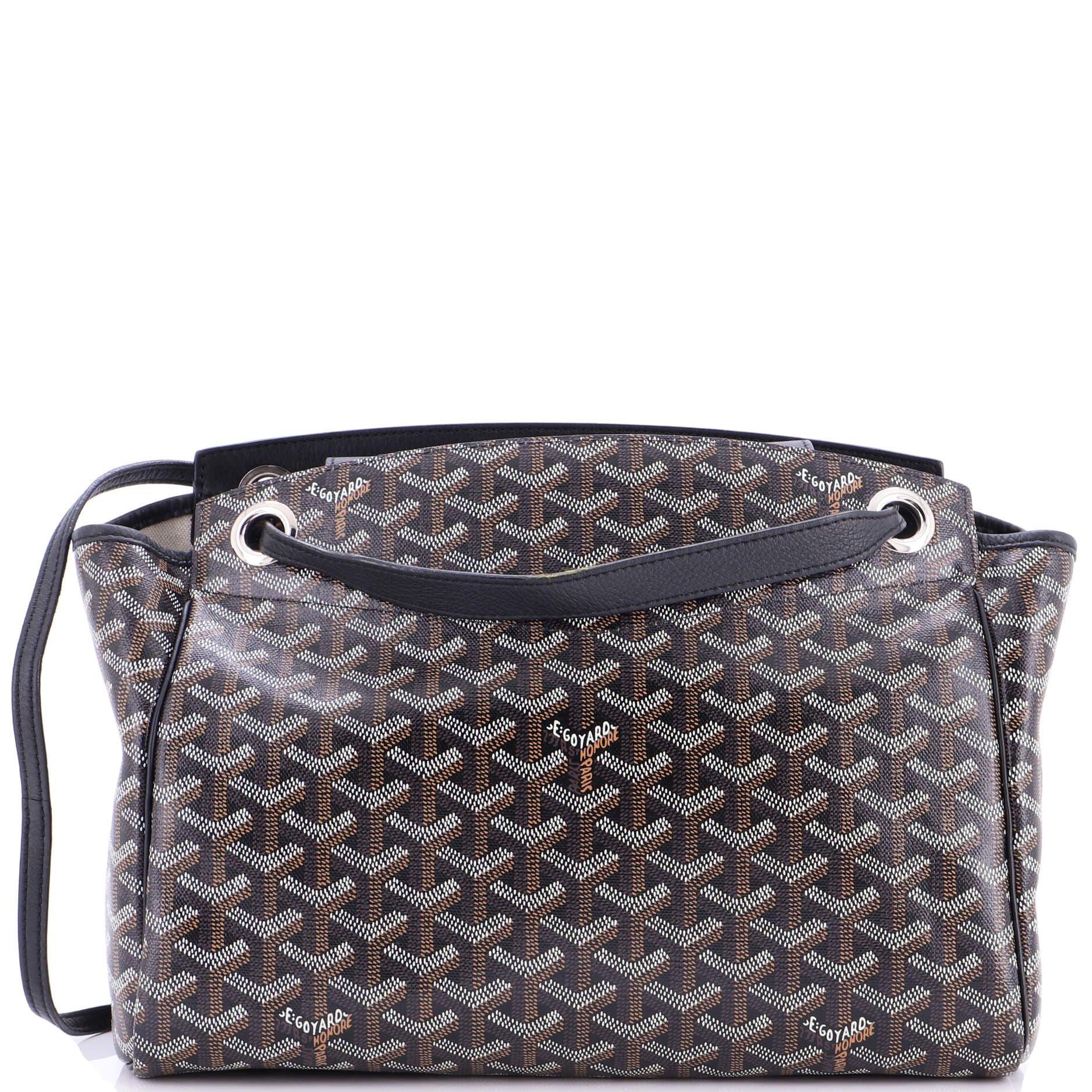 Pre-Owned Goyard Rouette Bag Coated Canvas PM, Main, color, 