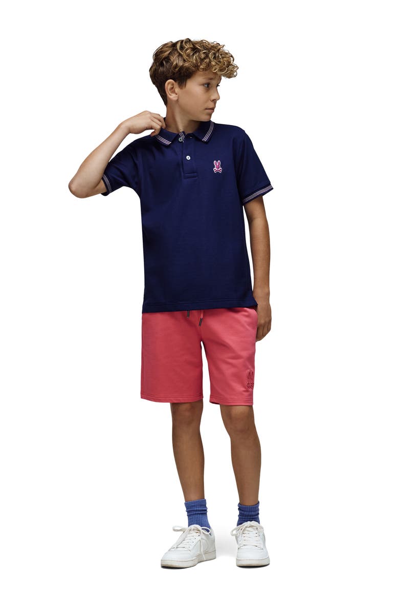 Psycho Bunny Kids' Hart Pima Cotton Piqué Polo, Alternate, color, Evening Blue