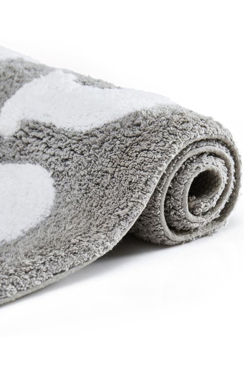 Jessica Simpson Cotton Bath Rug In Grey