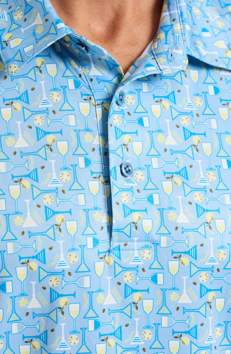 Robert Graham Society Knit Polo, Alternate, color, Light Blue