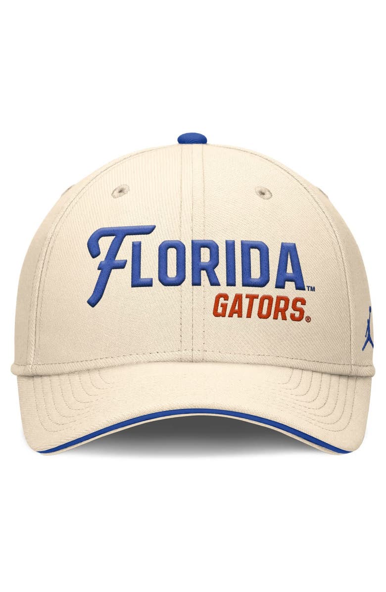 Jordan Brand Men's Jordan Brand Natural Florida Gators 2026 Primetime Swooshflex Hat, Alternate, color, Natural