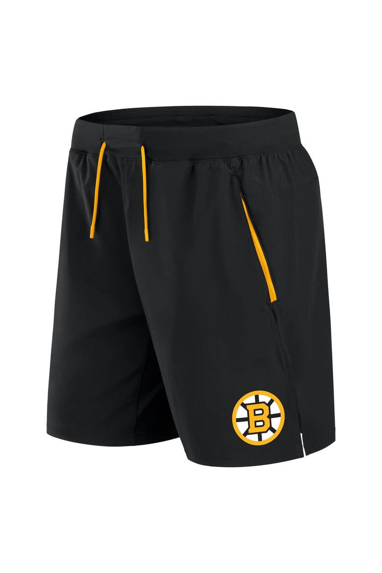 Men's Fanatics Black Boston Bruins Authentic Pro Rink Performance Shorts, Alternate, color, Black