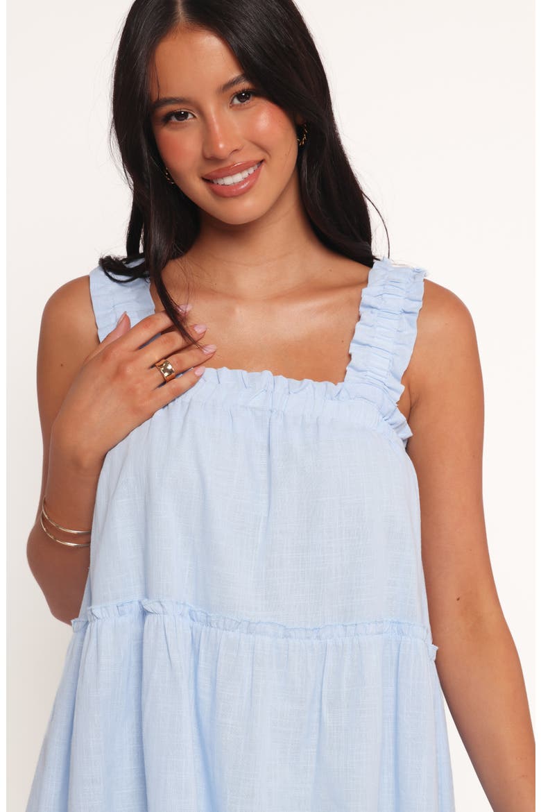 Elena Sleeveless Cotton Sundress, Alternate, color, LIGHT BLUE