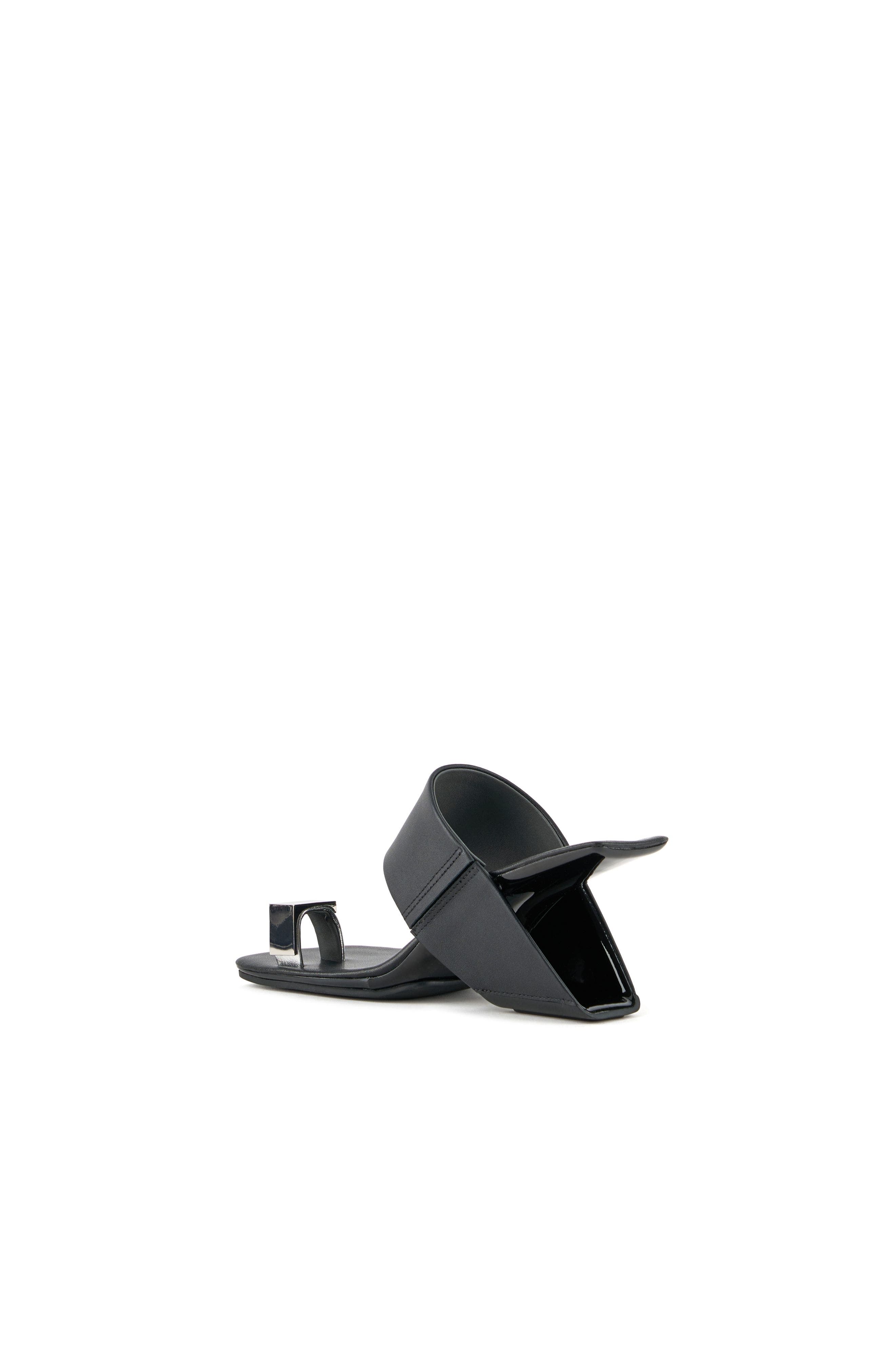 Loop Toe Sandals, Alternate, color, Cube Ring Black