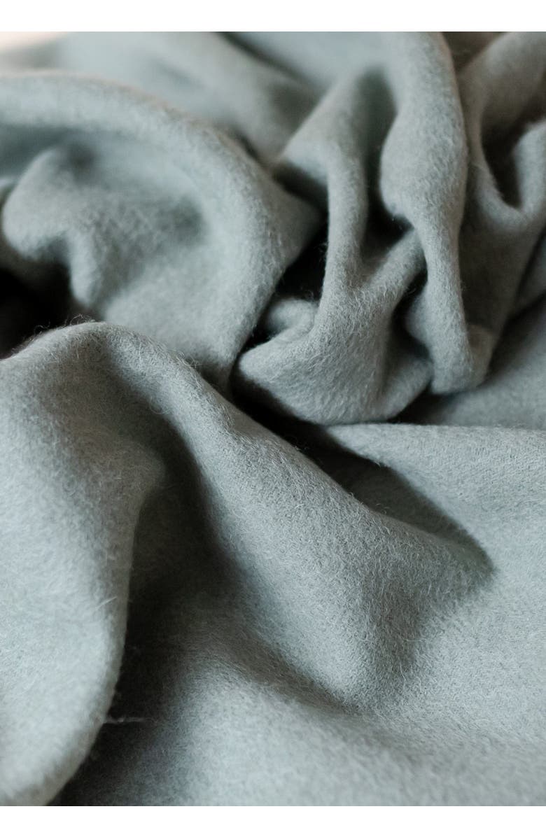 TBCo Lambswool Block Color Blanket Scarf, Alternate, color, Sage Melange