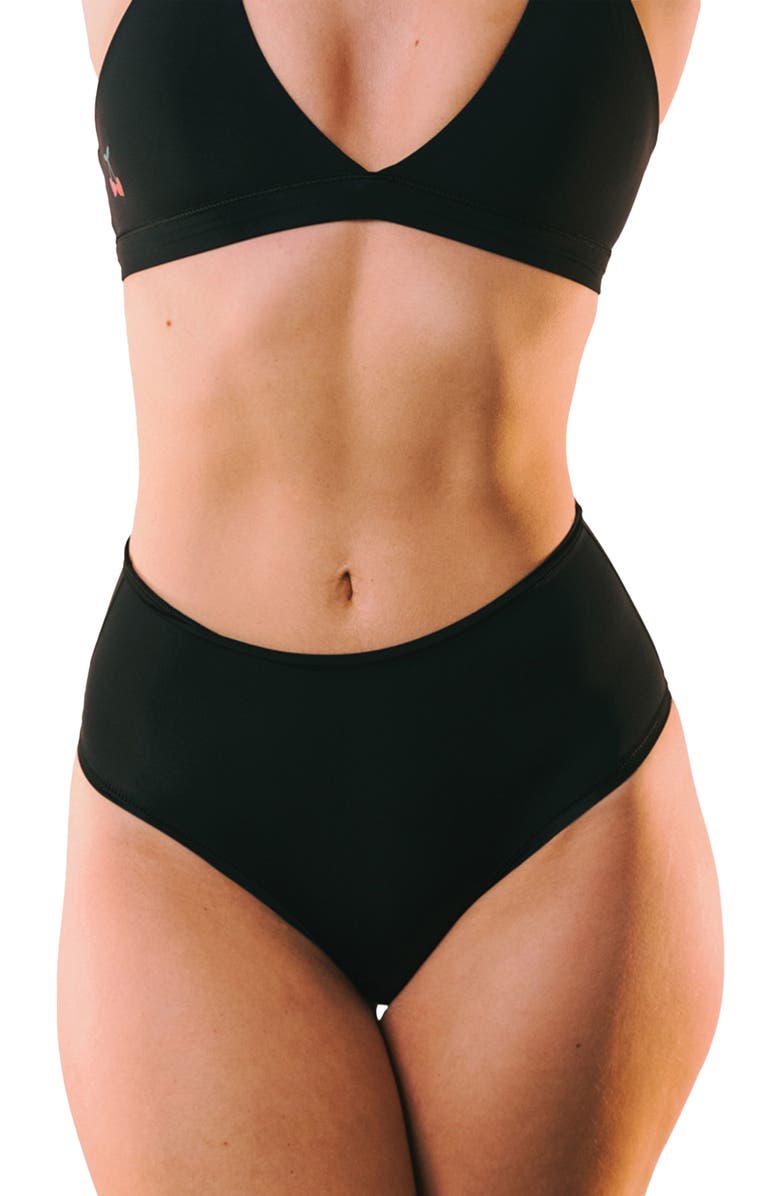 Cheeky Cherry 2-Pack Leakproof Period Pad Ultra Smooth Full Brief, Alternate, color, Onyx/Onyx