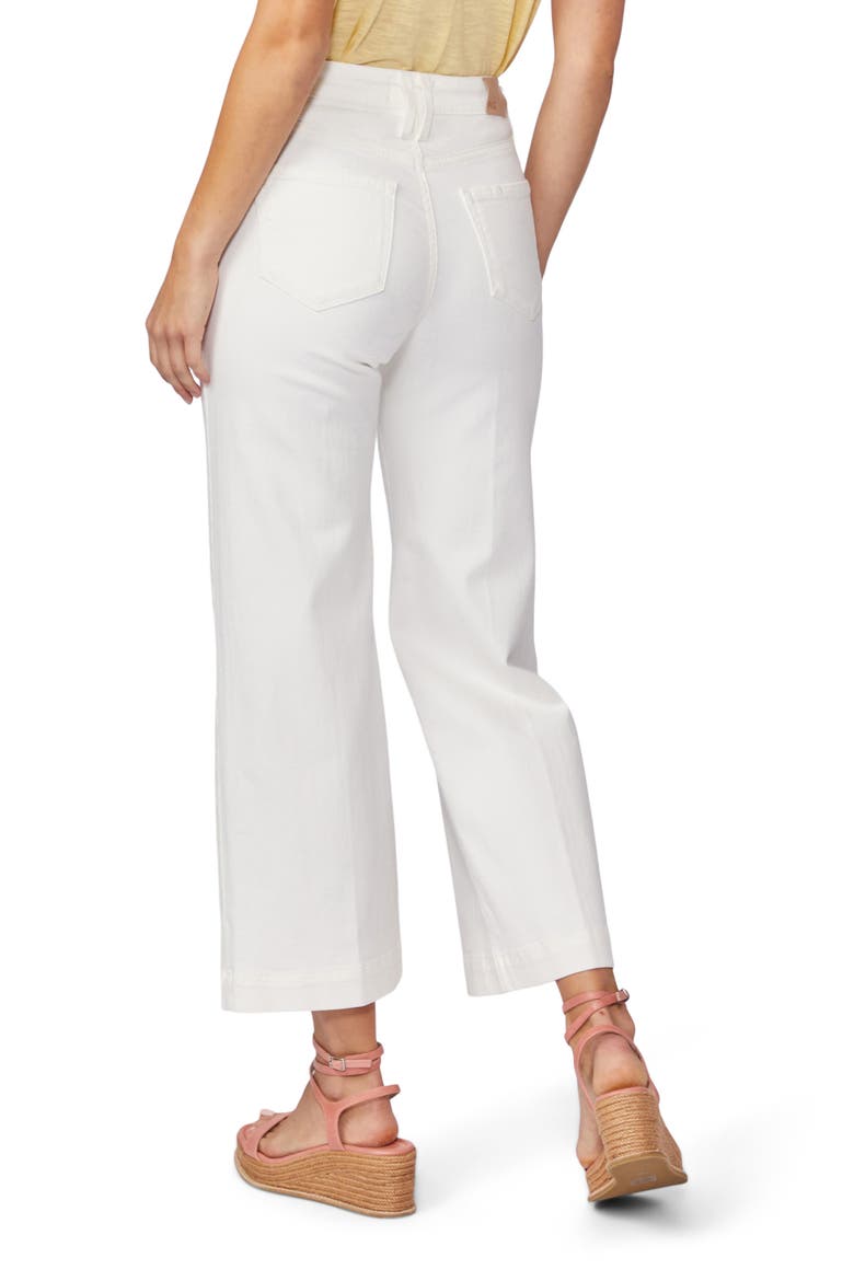 Anessa High Waist Wide Leg Crop Jeans, Alternate, color, LIGHT ECRU