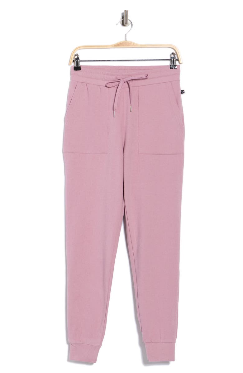 Jessica Simpson Tie Waist Joggers, Alternate, color, Deauville Mauve Heather