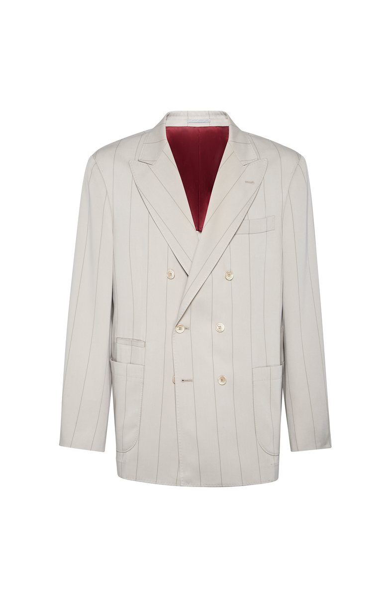 Brunello Cucinelli Twill blazer, Main, color, Ivory