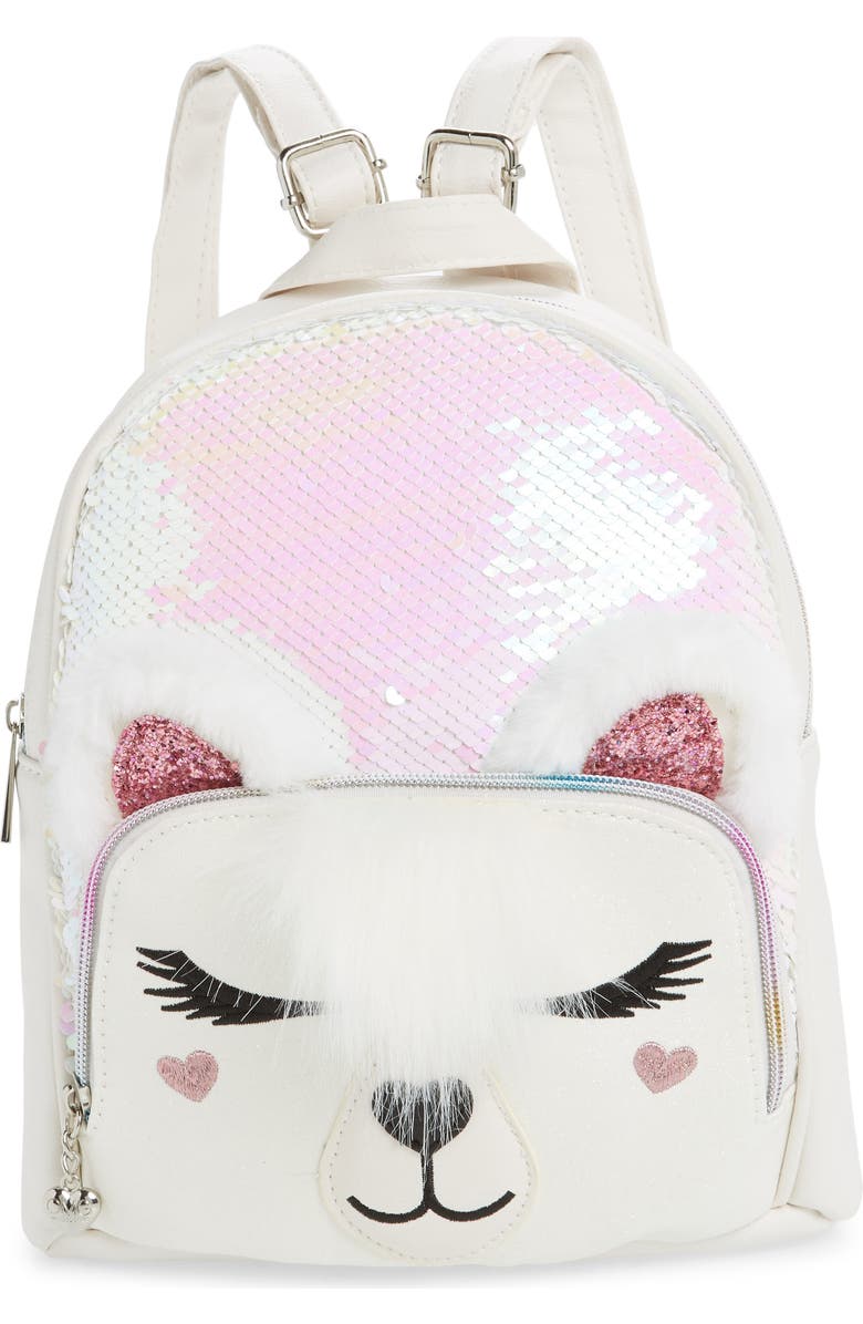 OMG Accessories OMG Mini Polar Bear Backpack, Main, color,