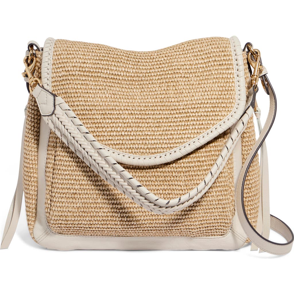 AIMEE All for Love Convertible Leather Shoulder Bag in Raffia  product
