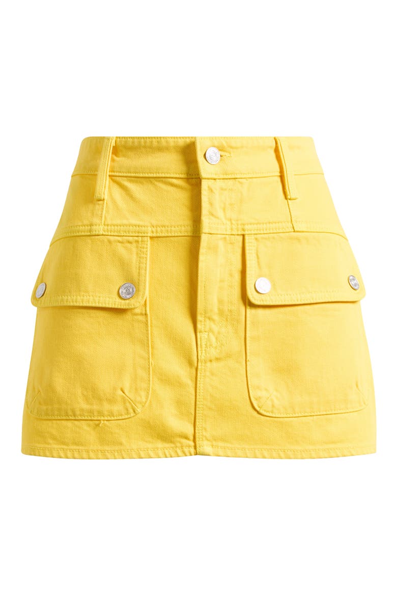 The Short Term Memory Denim Miniskirt, Alternate, color, FREESIA