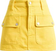 MOTHER The Short Term Memory Denim Miniskirt