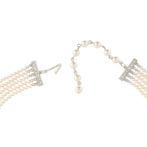 Susan Caplan Vintage 5 Strand Faux Pearl Necklace