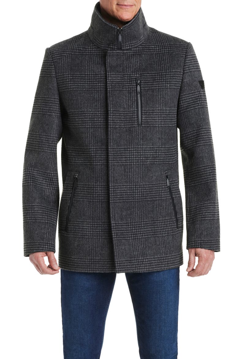 Car Coat With Bib, Alternate, color, PRINCE OF WALES
