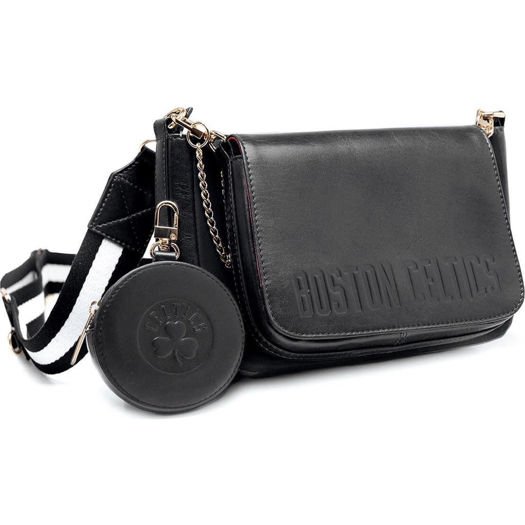 Lusso Boston Celtics Rianna Multi Pouchette Bag in Black at Nordstrom
